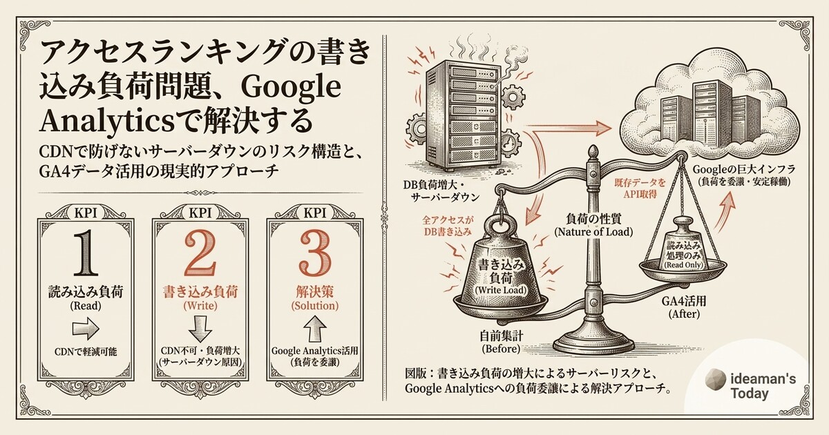 メディアサイトのアクセスランキング、その書き込み負荷問題を解決する