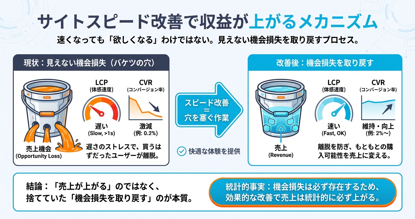 サイトスピードを改善すると売上が上がる理由